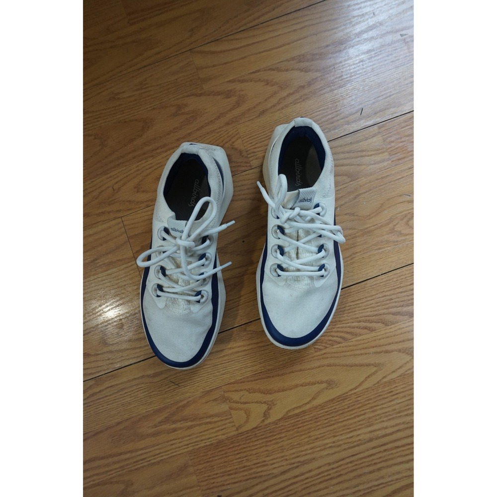Allbirds GOLF DASHER SWT Sneakers Gorpcore Sustainable White Navy Blue Womens 8
